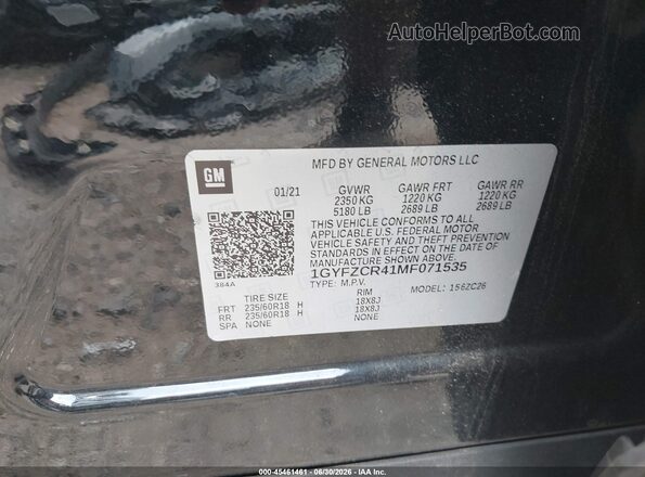 1GYFZCR41MF071535 2021 CADILLAC XT4 Black Engine compartment view