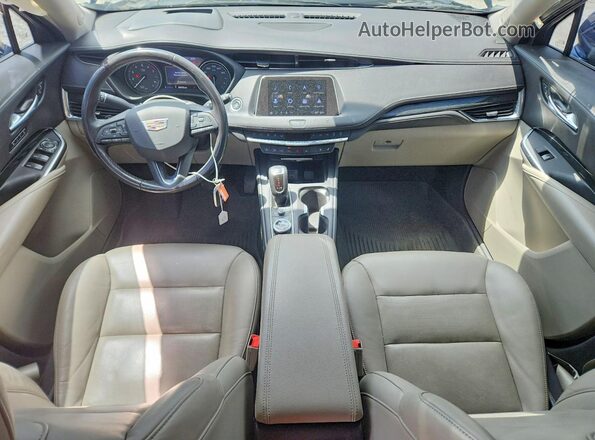 1GYFZDR43KF226458 2019 CADILLAC XT4 Blue Вид панелі приладів