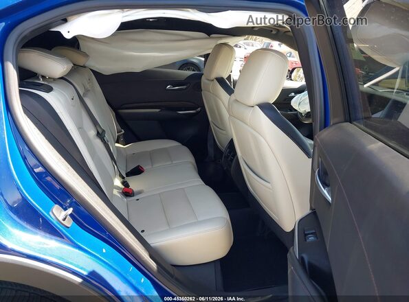 1GYFZFR42MF035595 2021 CADILLAC XT4 Blue VIN sticker view
