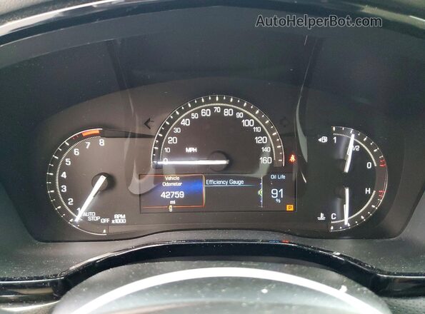 1GYKNARS0JZ243531 2018 CADILLAC XT5 White Սարքավորումների վահանակի տեսք