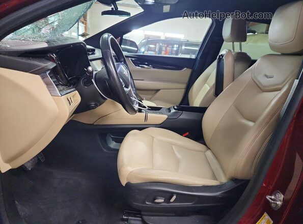 1GYKNARS1HZ176108 2017 CADILLAC XT5 Burgundy Вид салону спереду