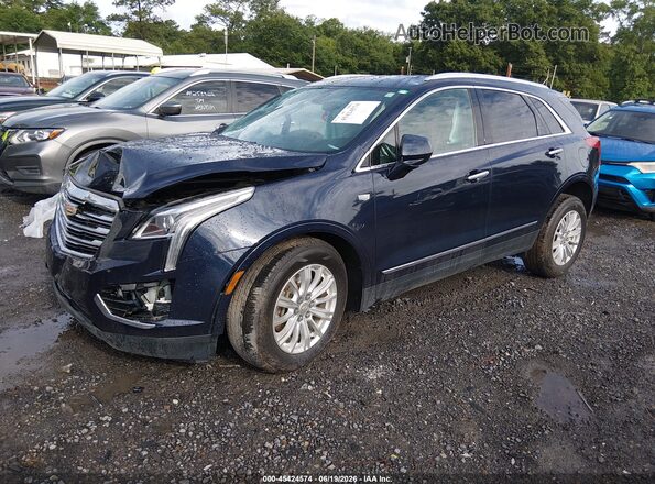 1GYKNARS8HZ161623 2017 CADILLAC XT5 Blue Передня ліва чверть