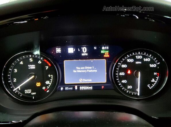 1GYKNDR41PZ163845 2023 CADILLAC XT5 Желто-коричневый Вид щитка приборов