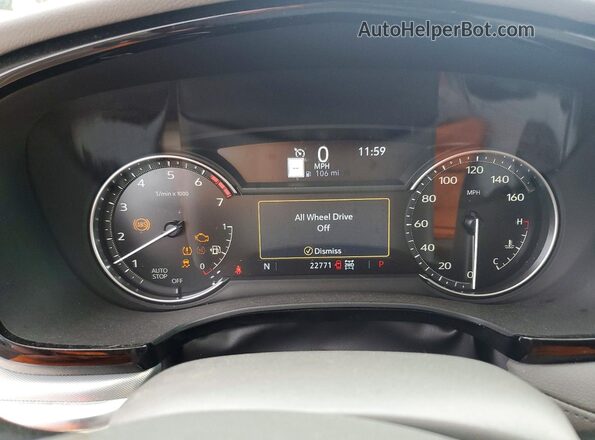 1GYKNDR47RZ730157 2024 CADILLAC XT5 White Սարքավորումների վահանակի տեսք