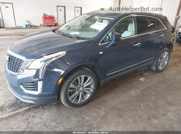 1GYKNDR48RZ725615 2024 CADILLAC XT5 Dark Blue Передняя левая четверть