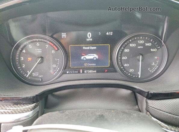 1GYKNGRSXMZ224010 2021 CADILLAC XT5 White Вид щитка приладів