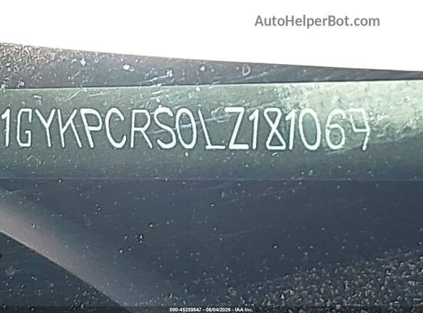 1GYKPCRS0LZ181069 2020 CADILLAC XT6 Black 