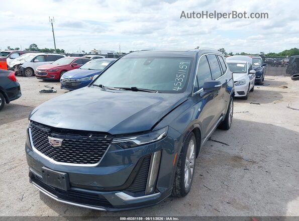 1GYKPCRS0MZ188301 2021 CADILLAC XT6 Gray წინა მარცხენა ხედი სამი მეოთხედიდან