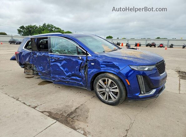 1GYKPCRS1PZ195486 2023 CADILLAC XT6 Синий Передняя правая четверть