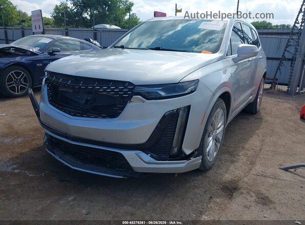 1GYKPCRS3LZ184628 2020 CADILLAC XT6 Серебряный Передняя левая четверть