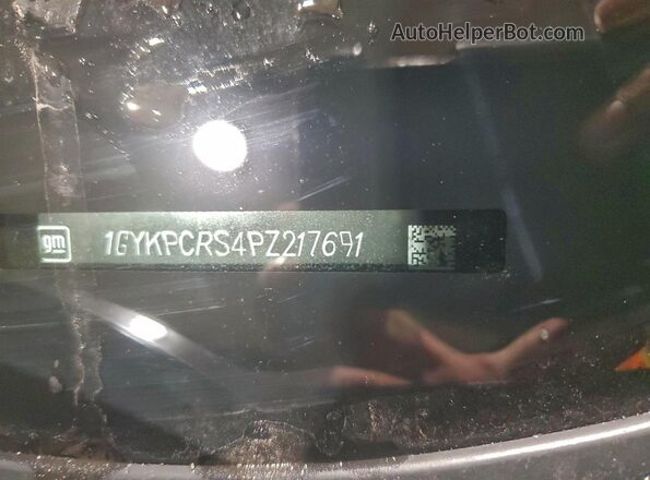 1GYKPCRS4PZ217691 2023 CADILLAC XT6 Black VIN sticker view
