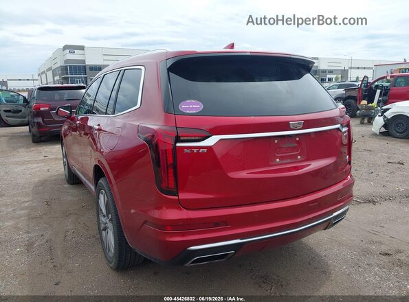 1GYKPCRS5MZ224306 2021 CADILLAC XT6 Red Հետևի ձախ