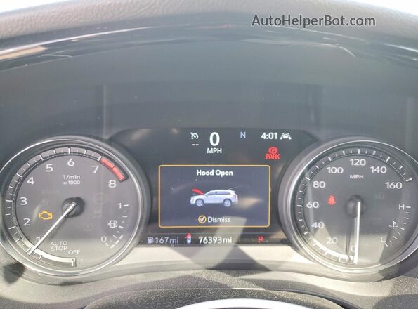 1GYKPCRS6LZ135889 2020 CADILLAC XT6 White Вид щитка приладів