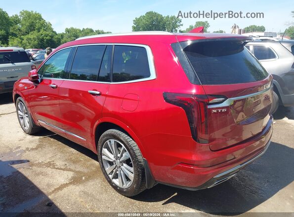 1GYKPCRS8LZ124716 2020 CADILLAC XT6 Red Հետևի ձախ