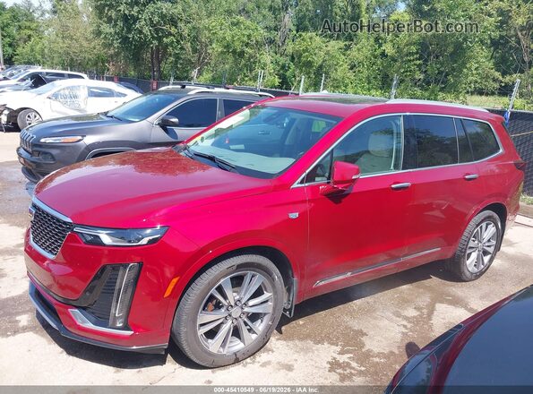 1GYKPCRS8LZ124716 2020 CADILLAC XT6 Red Սալոնի 360 աստիճան տեսք