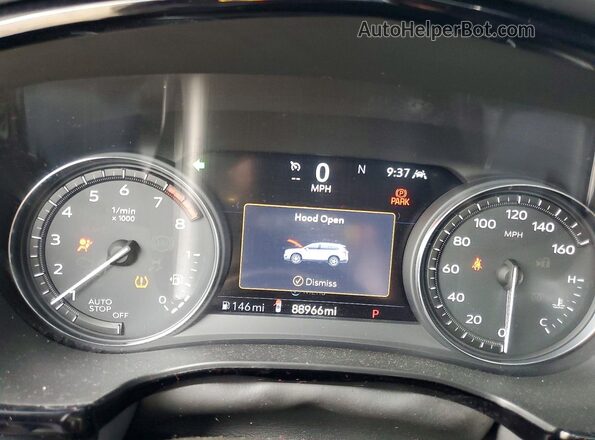1GYKPCRS9LZ101560 2020 CADILLAC XT6 White Instrument cluster view