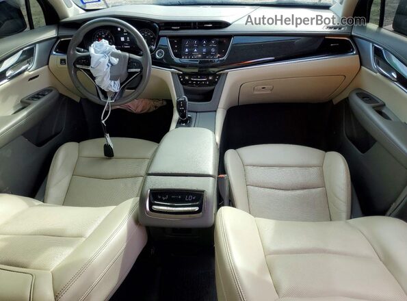 1GYKPCRS9MZ197787 2021 CADILLAC XT6 Purple Widok deski rozdzielczej