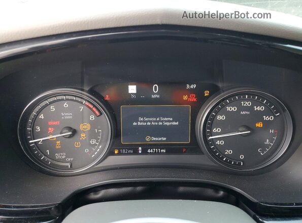 1GYKPCRSXRZ704400 2024 CADILLAC XT6 Gray Вид щитка приладів