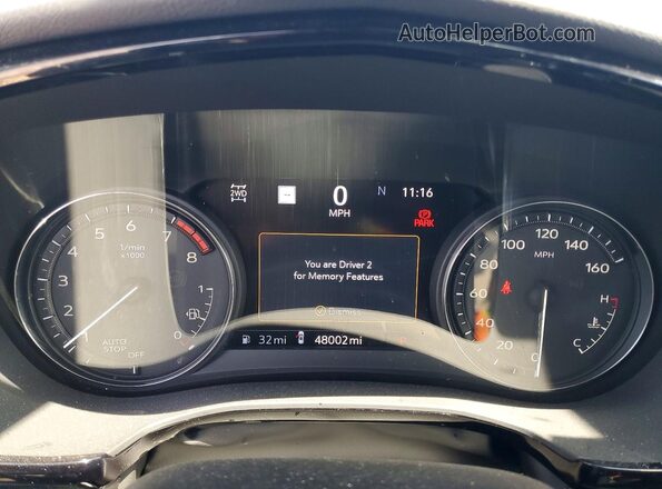 1GYKPDRS7PZ173059 2023 CADILLAC XT6 White Вид щитка приладів