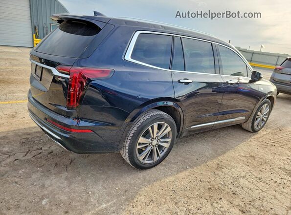 1GYKPDRS8MZ193395 2021 CADILLAC XT6 Синий Задняя правая четверть