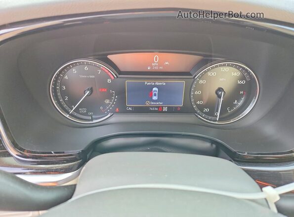 1GYKPDRS8MZ193395 2021 CADILLAC XT6 Синий Вид щитка приборов