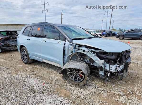 1GYKPHRS4SZ157207 2025 CADILLAC XT6 Синий Передняя правая четверть