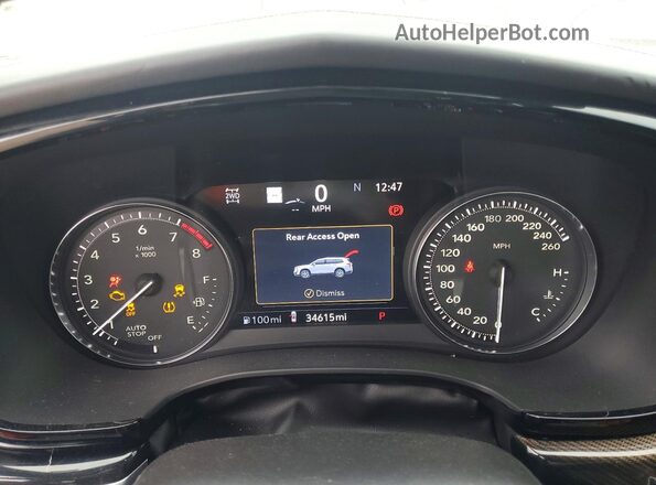 1GYKPHRS9PZ129779 2023 CADILLAC XT6 White Widok zestawu wskaźników
