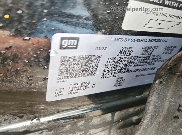 1GYKPMRK4PZ002768 2023 CADILLAC OTHER Black Вид підкапотного простору