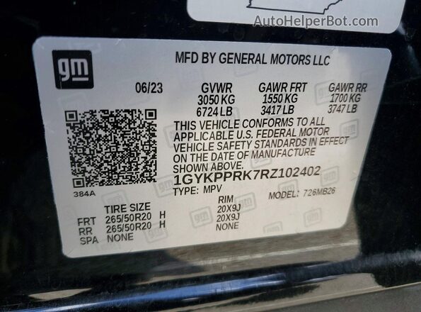 1GYKPPRK7RZ102402 2024 CADILLAC OTHER Black 
