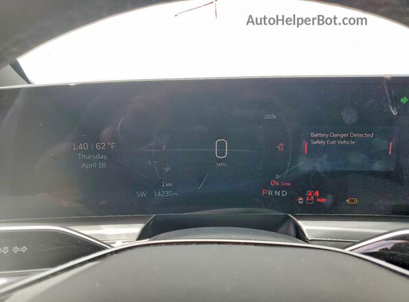 1GYKPPRK9RZ141203 2024 CADILLAC OTHER Blue Instrument cluster view