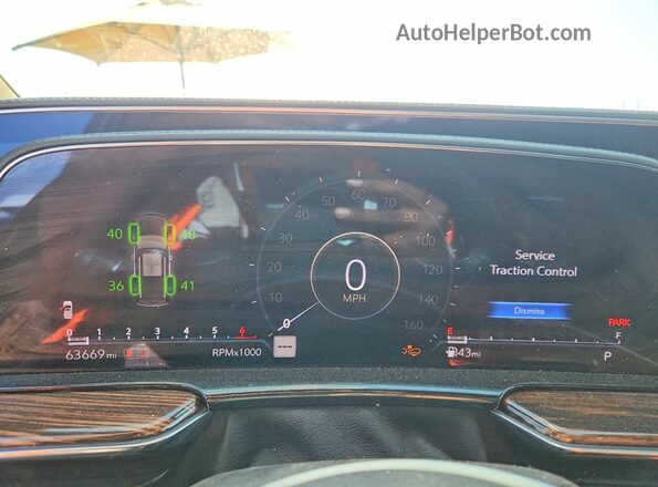 1GYS3BKL3PR149053 2023 CADILLAC ESCALADE Green ხელსაწყოთა პანელის ხედი