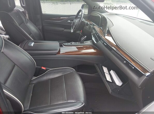 1GYS3BKLXMR362819 2021 CADILLAC ESCALADE Red Front interior view