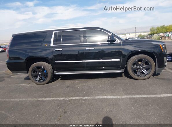 1GYS3GKJ7GR483405 2016 CADILLAC ESCALADE Black Вид задньої частини салону