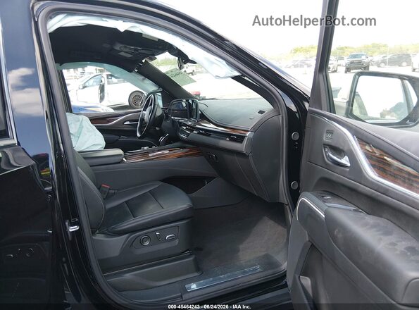 1GYS3JKT6PR504811 2023 CADILLAC ESCALADE Black წინა სალონის ხედი