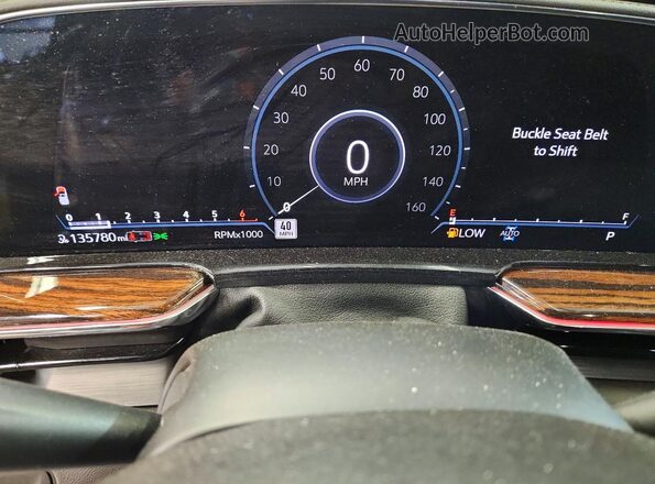 1GYS4AKL5PR100508 2023 CADILLAC ESCALADE Black Instrument cluster view
