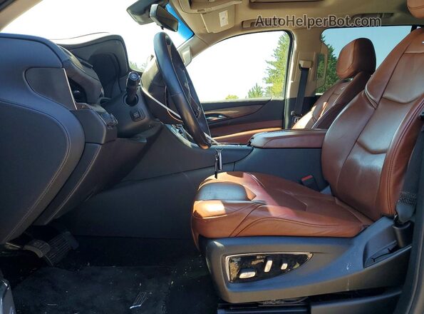 1GYS4BKJ2LR126871 2020 CADILLAC ESCALADE Gray წინა სალონის ხედი