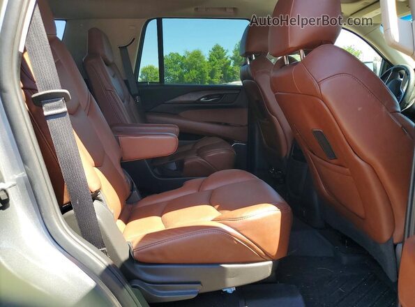 1GYS4BKJ2LR126871 2020 CADILLAC ESCALADE Gray უკანა სალონის ხედი