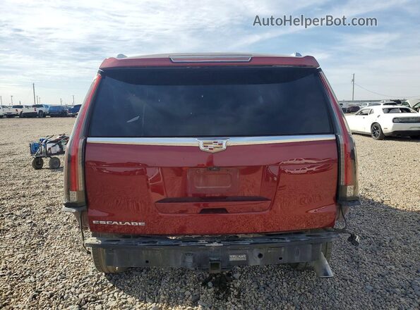 1GYS4BKJ6JR352392 2018 CADILLAC ESCALADE Maroon Rear view