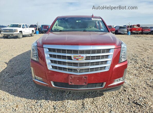 1GYS4BKJ6JR352392 2018 CADILLAC ESCALADE Maroon Front view