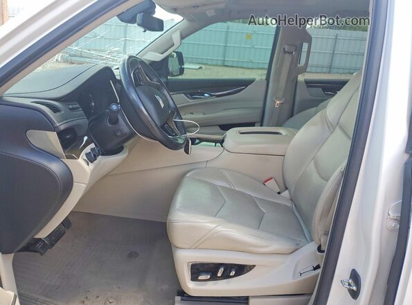 1GYS4BKJ8LR217949 2020 CADILLAC ESCALADE White Widok wnętrza z przodu