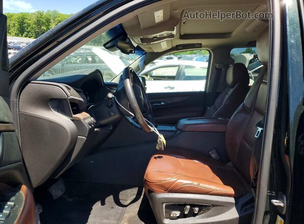1GYS4BKJ9GR273159 2016 CADILLAC ESCALADE Зеленый Вид салона спереди