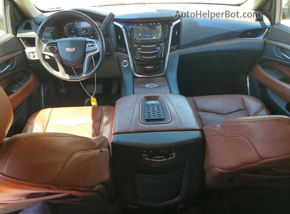 1GYS4BKJ9GR273159 2016 CADILLAC ESCALADE Зеленый Вид панели приборов