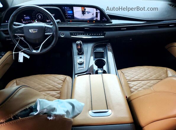 1GYS4BKL1PR141305 2023 CADILLAC ESCALADE Black წინა პანელის ხედი