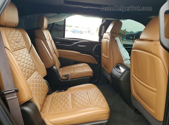 1GYS4BKL1PR141305 2023 CADILLAC ESCALADE Black უკანა სალონის ხედი