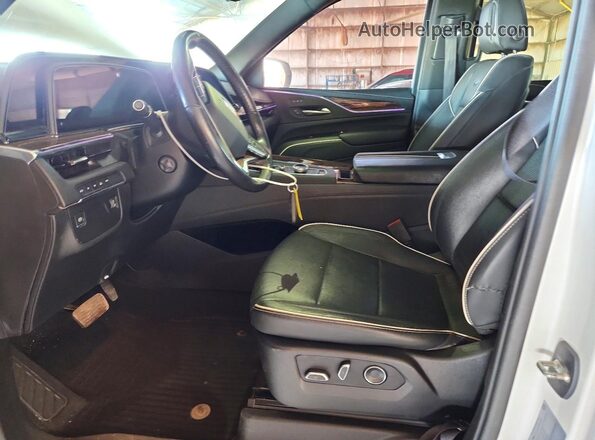 1GYS4BKLXMR310698 2021 CADILLAC ESCALADE White Widok wnętrza z przodu