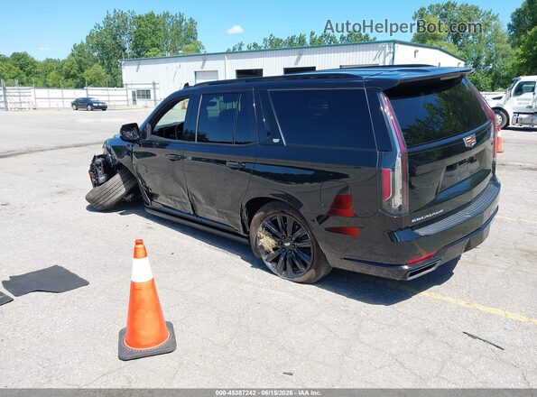 1GYS4FKL2NR177394 2022 CADILLAC ESCALADE Black Trasero izquierdo