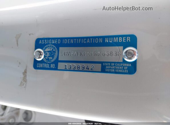 1GYS4FKLXPR265838 2023 CADILLAC ESCALADE White Вид підкапотного простору