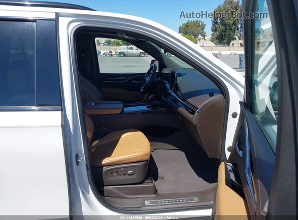 1GYS4FKLXPR265838 2023 CADILLAC ESCALADE White Вид салону спереду