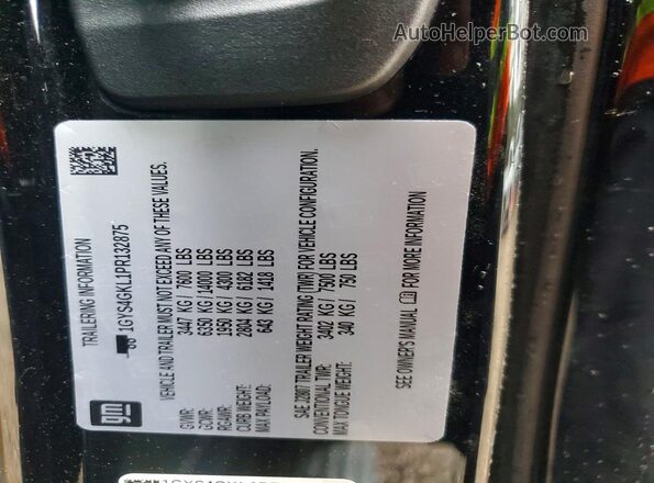 1GYS4GKL1PR132875 2023 CADILLAC ESCALADE Black Vista del compartimento del motor