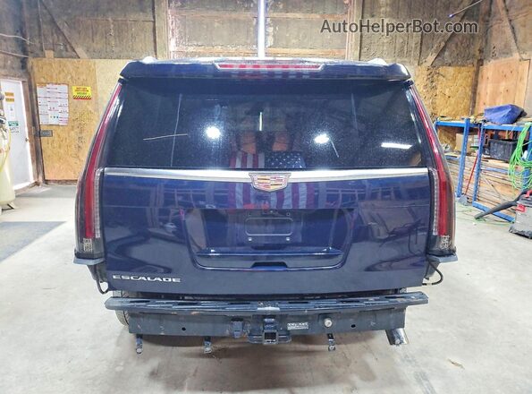 1GYS4JKJ2HR128024 2017 CADILLAC ESCALADE Blue უკანა ხედი